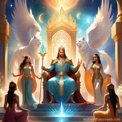 King and his Harem .